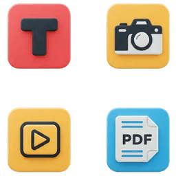Erhalten Sie umfassende Einblicke, indem Sie eine Vielzahl von Dateitypen analysieren: Texte, Fotos, Videos und PDFs. Alles zentriert auf ein einziges Thema.