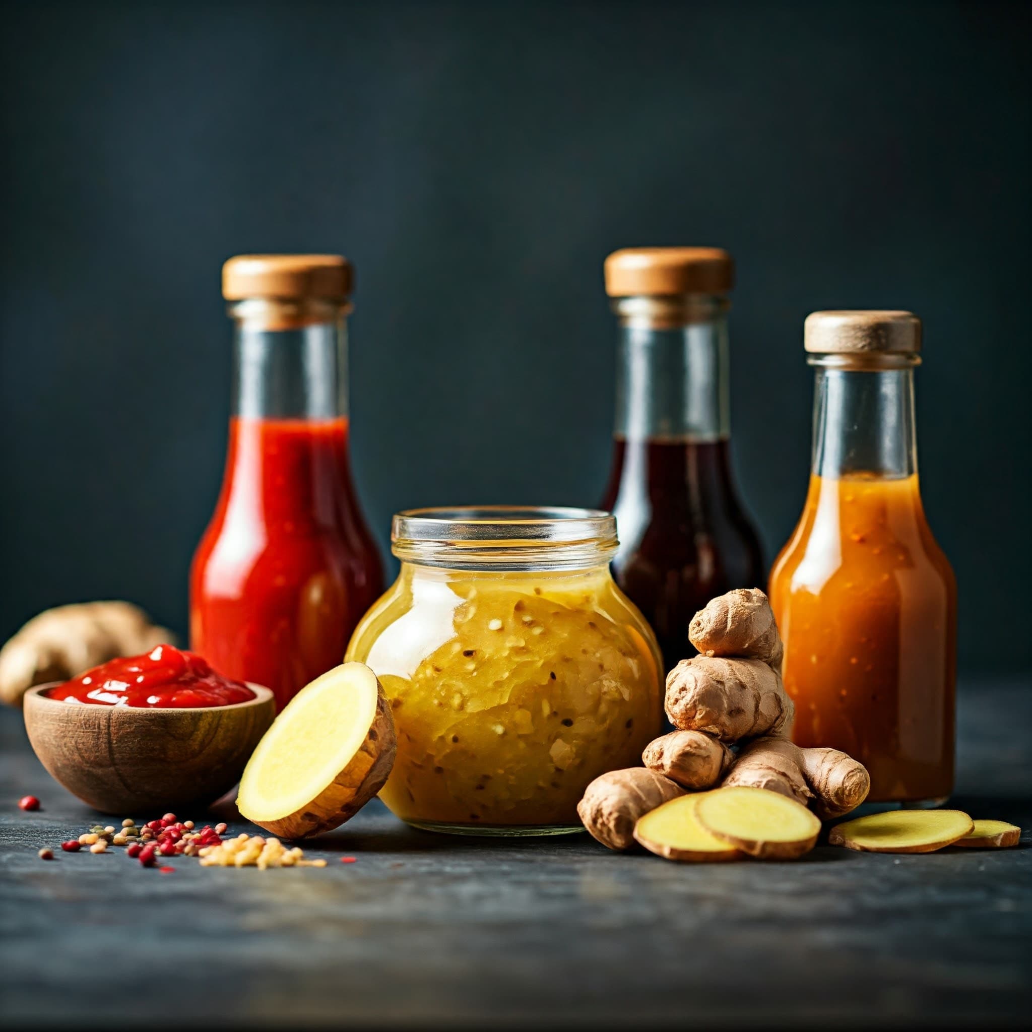இஞ்சியை முக்கிய கூறாகக் கொண்ட சாஸ் (AI உருவாக்கிய படத்தை)