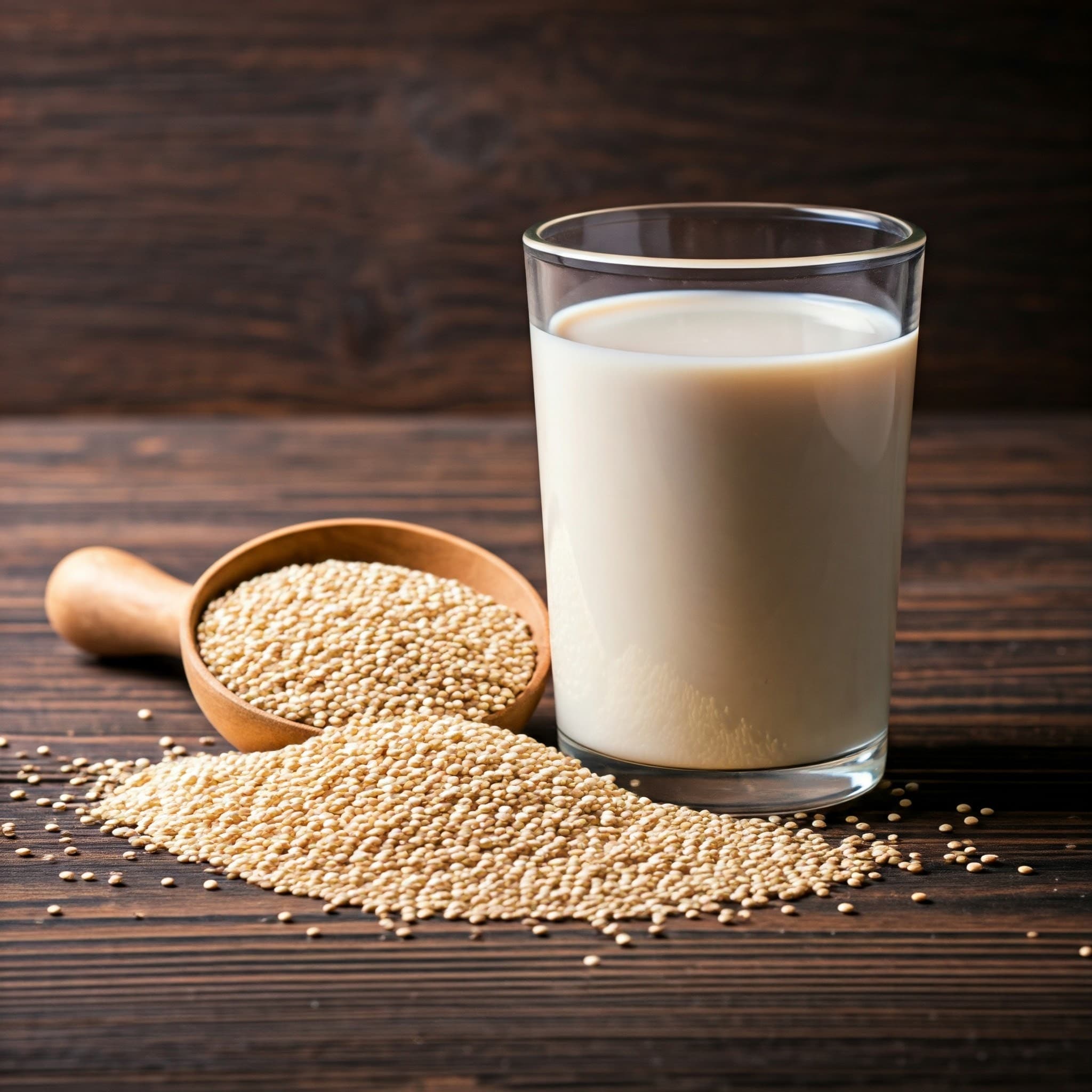 Quinoa-Milch (Von KI generiertes Bild)