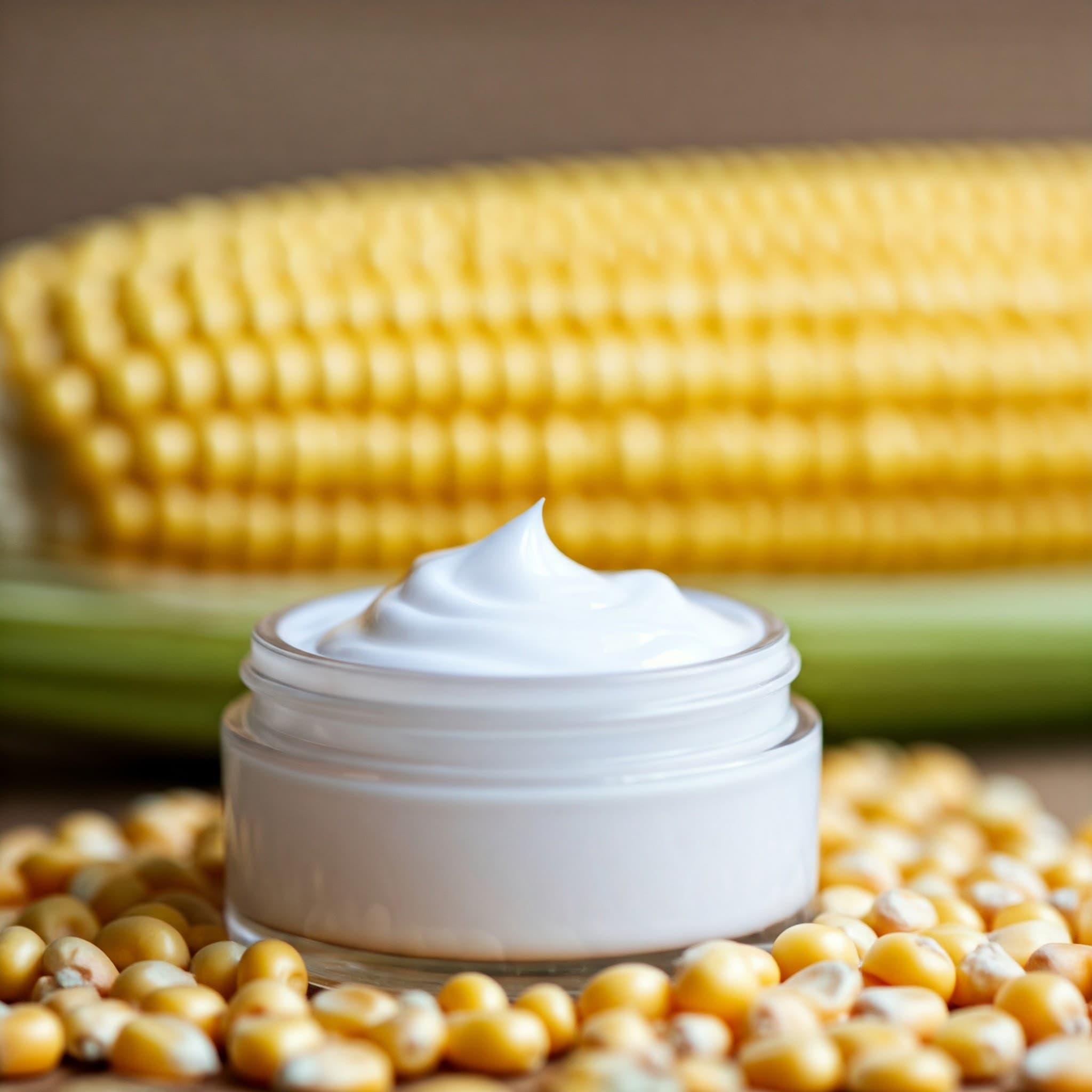 Crema hecha con maíz como ingrediente (Imagen generada por IA)