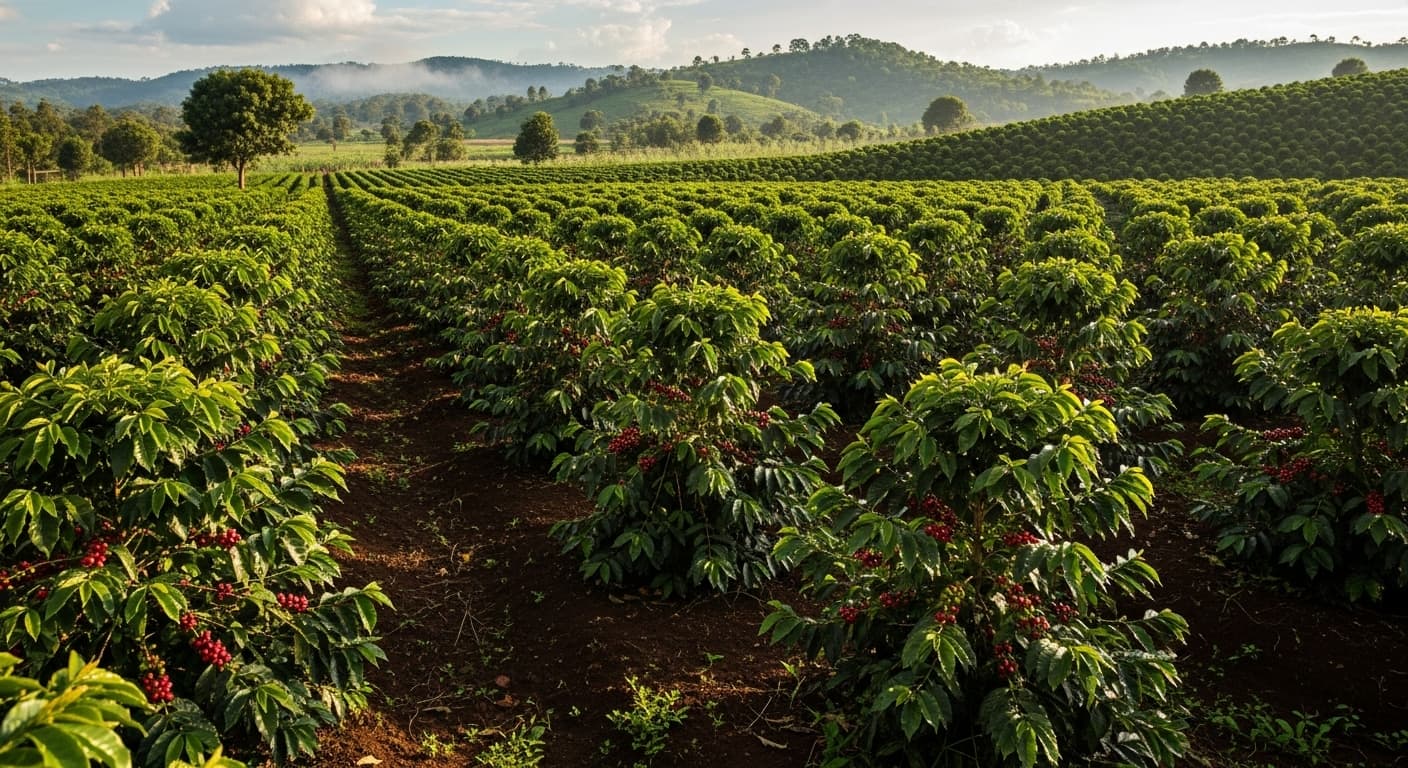 Coffee field in Uganda (AI-generated image)